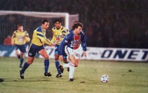 Ginola lors de la victoire à Sochaux en 1995